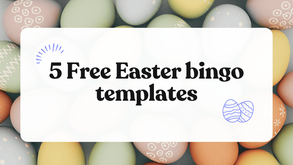 5 free Easter bingo templates