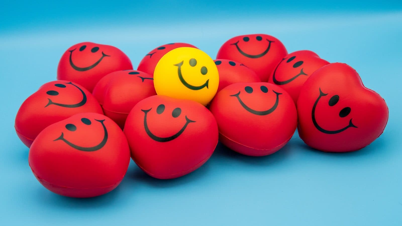 red and yellow smiley face